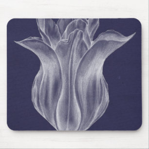 Monochrome Tulip III Mousepad