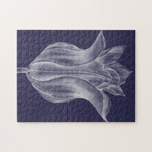 Monochrome Tulip III Puzzle (Horizontal)