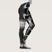 Monochrome Überquerung Leggings (Rechts)
