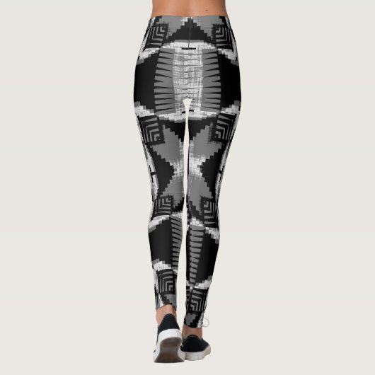 Monochrome Überquerung Leggings (Rückseite)