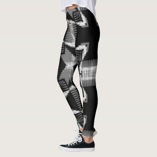 Monochrome Überquerung Leggings (Links)