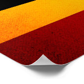 Monochrome Uganda-Flagge Poster (Ecke)