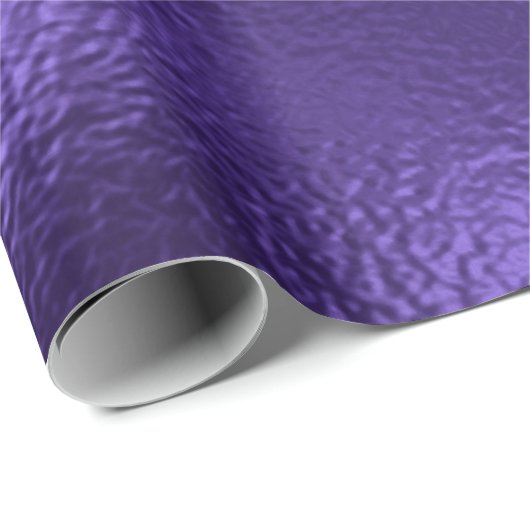Monochrome Ultra-Violet-Lila-Glas-Metallic Geschenkpapier (Rolleneckpunkt)