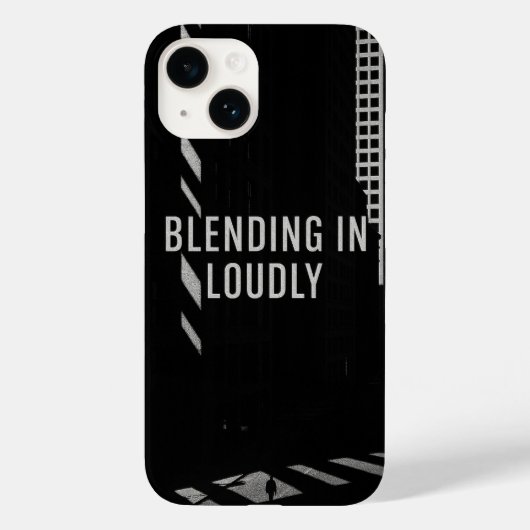 Monochrome Urban Shadow Play iPhone Case Blending (Rückseite)