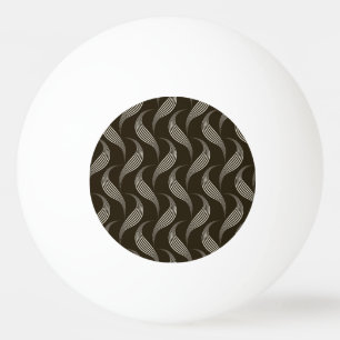 Monochrome Vintage: Geometrisches nahtloses Orname Tischtennisball