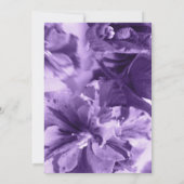 Monochrome Violette Dankeskarte (Rückseite)