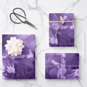 Monochrome Violette Geschenkpapier Set