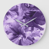 Monochrome Violette Große Wanduhr (Vorderseite)