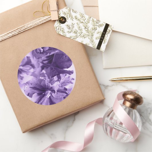 Monochrome Violette Runder Aufkleber (Schenken)