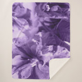 Monochrome Violette Sherpadecke (Vorderseite)