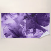 Monochrome Violette Strandtuch (Vorderseite)