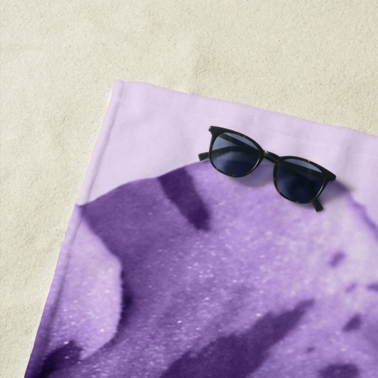 Monochrome Violette Strandtuch (Beispiel)