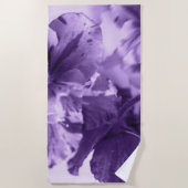 Monochrome Violette Strandtuch (Vorderseite)