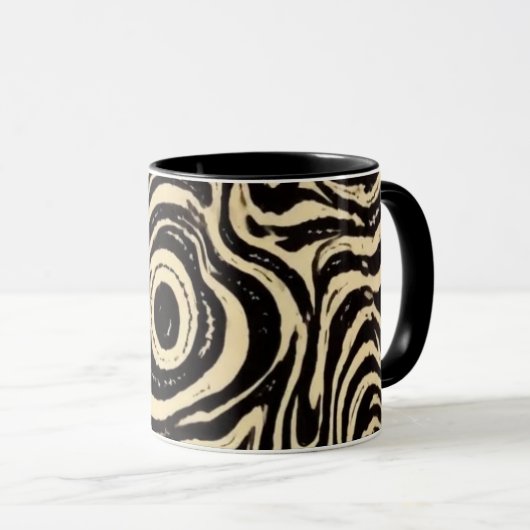 Monochrome Vortex Mug Tasse (VorderseiteRechts)