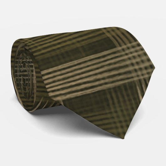 Monochrome Waves Krawatte (Gerollt)