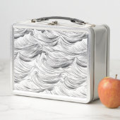 Monochrome Waves Metall Brotdose (Beispiel)