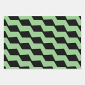 Monochrome Weihnachtsformen Schwarz-weiß Geschenkpapier Set (Vorderseite 3)