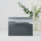 Monochrome weiße Sandlandschaft Postkarte (Stehend Vorderseite)