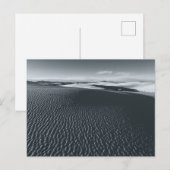 Monochrome weiße Sandlandschaft Postkarte (Vorne/Hinten)