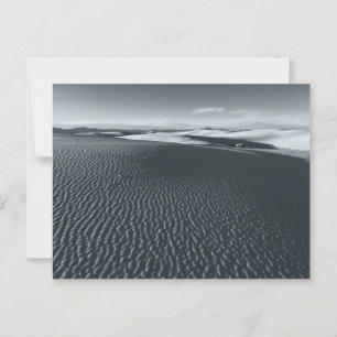 Monochrome weiße Sandlandschaft Postkarte