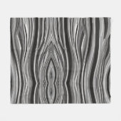 Monochrome Wellen Fleecedecke (Vorderseite (Horizontal))