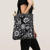Monochrome Wilde Rose Tasche (Von Nahem)