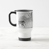Monochrome Wolf Wild Animal Reisebecher (Links)