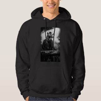 Monochrome-Zebra-Keyboarder-Hoodie Hoodie