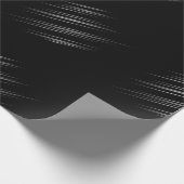 Monochrome, zeitgemäße, wedge-förmige Schlaganfäll Geschenkpapier (Ecke)