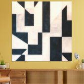 Monochromer Kontrast Leinwanddruck (Insitu (Wohnzimmer))