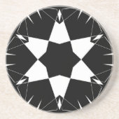 Monochromer Puls Getränkeuntersetzer (Vorne)