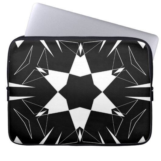 Monochromer Puls Laptopschutzhülle (Vorderseite)