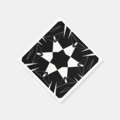 Monochromer Puls Serviette (Ecke)