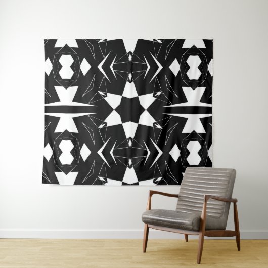 Monochromer Puls Wandteppich (Beispiel (Horizontal))