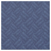 Monochromes blaues texturiertes Fischgrätmuster. Stoff (Nahaufnahme)