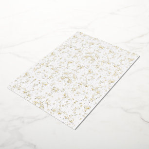Monochromes Blumenmuster – Elegante nahtlose Kunst Folieneinladung