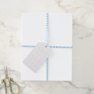 Monochromes Blumenmuster – Elegante nahtlose Kunst Geschenkanhänger