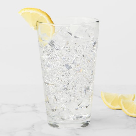 Monochromes Blumenmuster – Elegante nahtlose Kunst Glas (Vorderseite Ice)