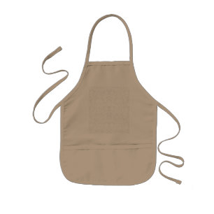 Monochromes Blumenmuster – Elegante nahtlose Kunst Kinderschürze