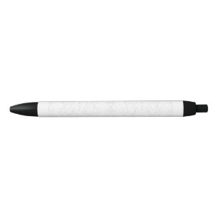 Monochromes Blumenmuster – Elegante nahtlose Kunst Kugelschreiber