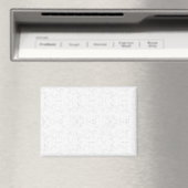 Monochromes Blumenmuster – Elegante nahtlose Kunst Magnet (In Situ (Geschirrspüler))