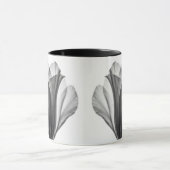 Monochromes botanisches feines Kunstfoto Tasse (Zentrum)