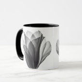 Monochromes botanisches feines Kunstfoto Tasse (Vorderseite Links)