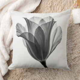 Monochromes botanisches Fine-Art-Fotografie Kissen