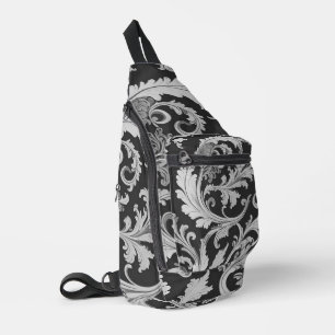 Monochromes Fleur Antique-Muster Crossbody Bag
