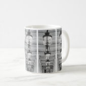 Monochromes Gedankenmuster Kaffeetasse (VorderseiteRechts)