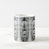 Monochromes Gedankenmuster Kaffeetasse (Mittel)