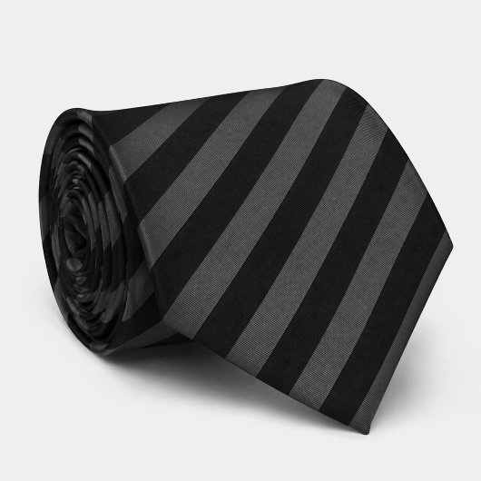 Monochromes Grau-Schwarz-Diagonal Krawatte