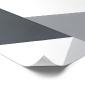 Monochromes isometrisches Würfelmuster Poster (Ecke)