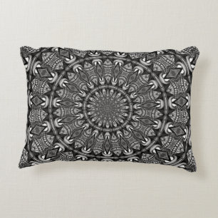 Monochromes Mandala Dekokissen